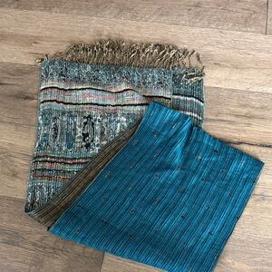 Pashmina silk blend scarf wrap multicolor